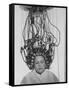 Woman at Hairdressing Salon Getting a Permanent Wave-Alfred Eisenstaedt-Framed Stretched Canvas