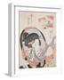 Woman at her Mirror, published c.1830-Kikugawa Toshinobu Eizan-Framed Giclee Print