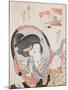 Woman at her Mirror, published c.1830-Kikugawa Toshinobu Eizan-Mounted Giclee Print