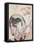 Woman at her Mirror, published c.1830-Kikugawa Toshinobu Eizan-Framed Stretched Canvas