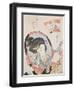 Woman at her Mirror, published c.1830-Kikugawa Toshinobu Eizan-Framed Giclee Print