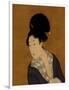 Woman at Her Morning Toilette, a Hanging Scroll Painting-Kitagawa Utamaro-Framed Art Print