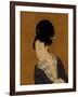 Woman at Her Morning Toilette, a Hanging Scroll Painting-Kitagawa Utamaro-Framed Art Print