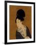 Woman at Her Morning Toilette, a Hanging Scroll Painting-Kitagawa Utamaro-Framed Art Print