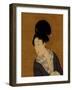 Woman at Her Morning Toilette, a Hanging Scroll Painting-Kitagawa Utamaro-Framed Art Print