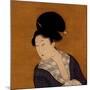 Woman at Her Morning Toilette, a Hanging Scroll Painting-Kitagawa Utamaro-Mounted Art Print