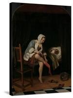 Woman at her Toilet, 1655-60-Jan Havicksz. Steen-Stretched Canvas