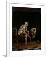 Woman at her Toilet, 1655-60-Jan Havicksz. Steen-Framed Giclee Print