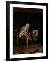 Woman at her Toilet, 1655-60-Jan Havicksz. Steen-Framed Giclee Print