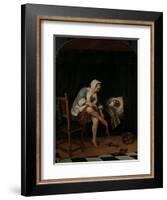 Woman at her Toilet, 1655-60-Jan Havicksz. Steen-Framed Giclee Print