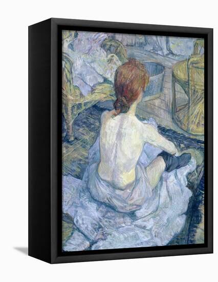 Woman at Her Toilet, 1896-Henri de Toulouse-Lautrec-Framed Stretched Canvas