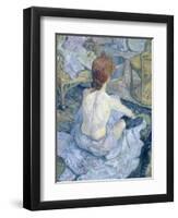 Woman at Her Toilet, 1896-Henri de Toulouse-Lautrec-Framed Premium Giclee Print