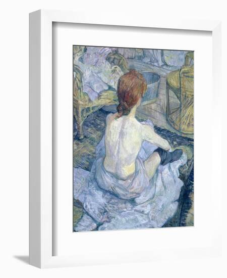 Woman at Her Toilet, 1896-Henri de Toulouse-Lautrec-Framed Giclee Print