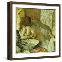 Woman at Her Toilet, circa 1897-Edgar Degas-Framed Giclee Print