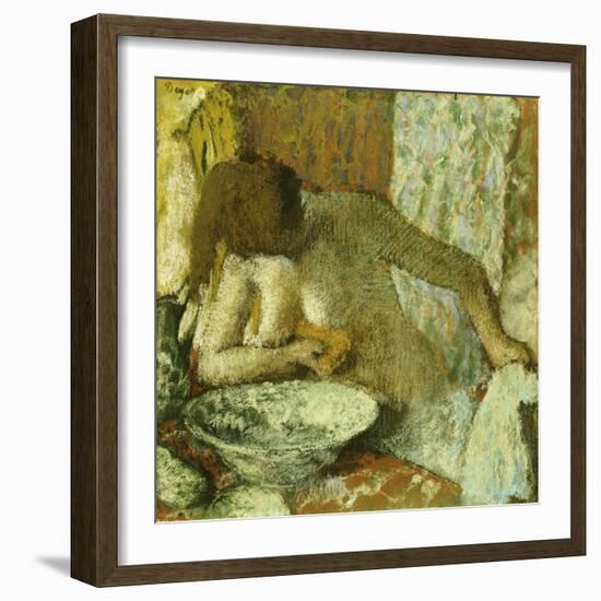 Woman at Her Toilet, circa 1897-Edgar Degas-Framed Giclee Print