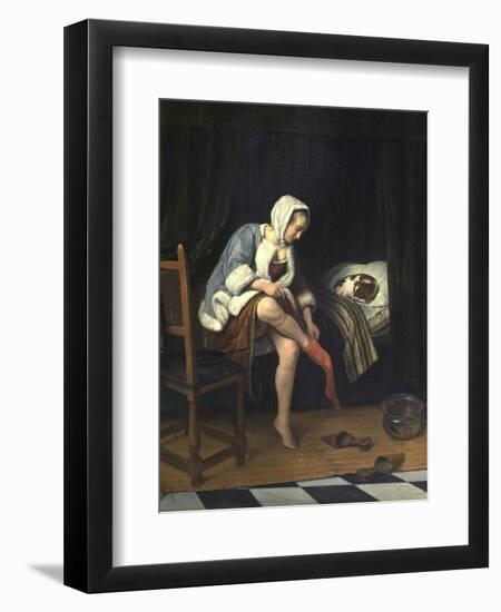 Woman at Her Toilet-Jan Havicksz. Steen-Framed Photographic Print