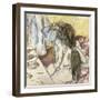 Woman at Her Toilet-Edgar Degas-Framed Art Print