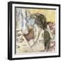 Woman at Her Toilet-Edgar Degas-Framed Art Print