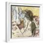 Woman at Her Toilet-Edgar Degas-Framed Art Print