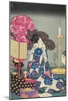 Woman at Her Toilet-Utagawa Kunisada-Mounted Giclee Print