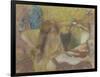 Woman at her Toilet-Edgar Degas-Framed Giclee Print