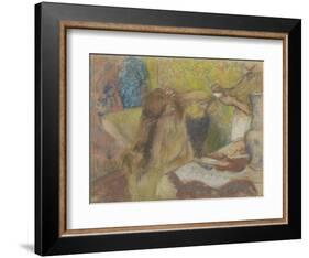 Woman at her Toilet-Edgar Degas-Framed Giclee Print