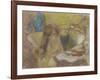 Woman at her Toilet-Edgar Degas-Framed Giclee Print