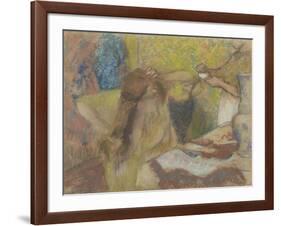 Woman at her Toilet-Edgar Degas-Framed Giclee Print