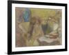 Woman at her Toilet-Edgar Degas-Framed Giclee Print