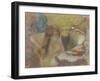 Woman at her Toilet-Edgar Degas-Framed Giclee Print