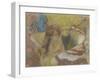 Woman at her Toilet-Edgar Degas-Framed Giclee Print