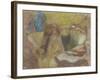 Woman at her Toilet-Edgar Degas-Framed Giclee Print