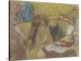 Woman at her Toilet-Edgar Degas-Stretched Canvas