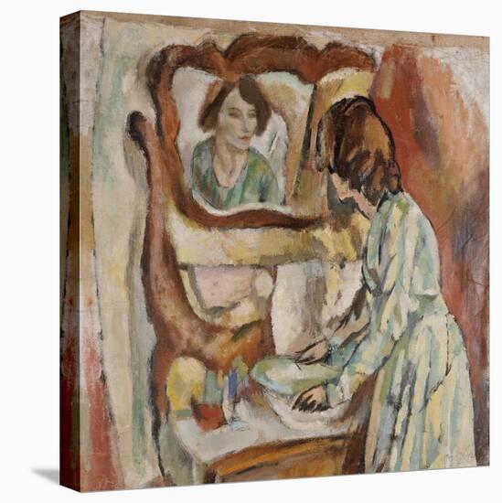 Woman at Her Toilet-Jules Pascin-Stretched Canvas