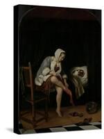 Woman at Her Toilet-Jan Havicksz Steen-Stretched Canvas