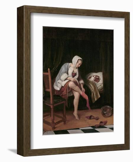 Woman at Her Toilet-Jan Havicksz Steen-Framed Giclee Print