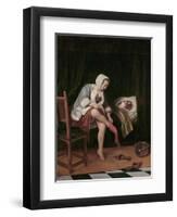 Woman at Her Toilet-Jan Havicksz Steen-Framed Giclee Print