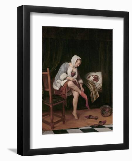 Woman at Her Toilet-Jan Havicksz Steen-Framed Giclee Print