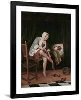 Woman at Her Toilet-Jan Havicksz Steen-Framed Giclee Print