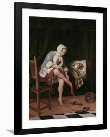 Woman at Her Toilet-Jan Havicksz Steen-Framed Giclee Print