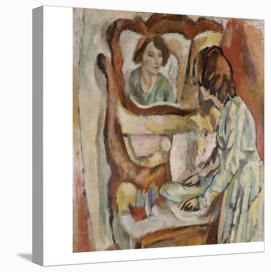 Woman at Her Toilet-Jules Pascin-Stretched Canvas
