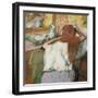 Woman at Her Toilet-Edgar Degas-Framed Giclee Print