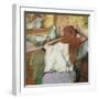 Woman at Her Toilet-Edgar Degas-Framed Giclee Print