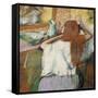 Woman at Her Toilet-Edgar Degas-Framed Stretched Canvas