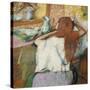 Woman at Her Toilet-Edgar Degas-Stretched Canvas