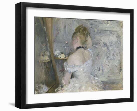 Woman at Her Toilette, 1875-80-Berthe Morisot-Framed Giclee Print