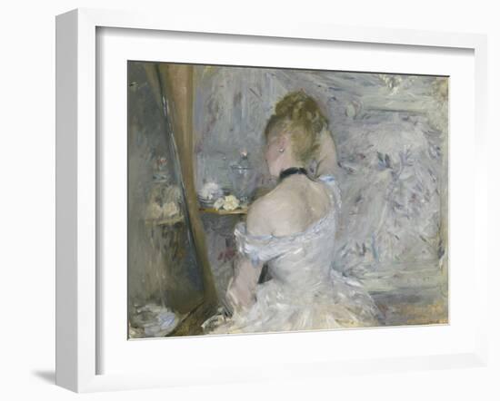 Woman at Her Toilette, 1875-80-Berthe Morisot-Framed Giclee Print