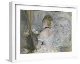 Woman at Her Toilette, 1875-80-Berthe Morisot-Framed Giclee Print