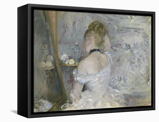 Woman at Her Toilette, 1875-80-Berthe Morisot-Framed Stretched Canvas