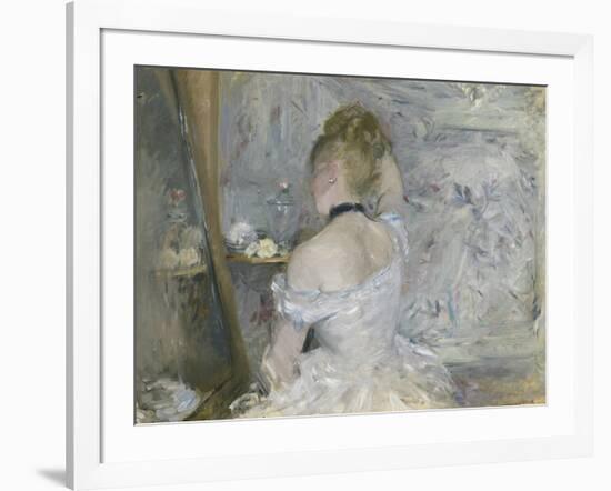 Woman at Her Toilette, 1875-80-Berthe Morisot-Framed Giclee Print